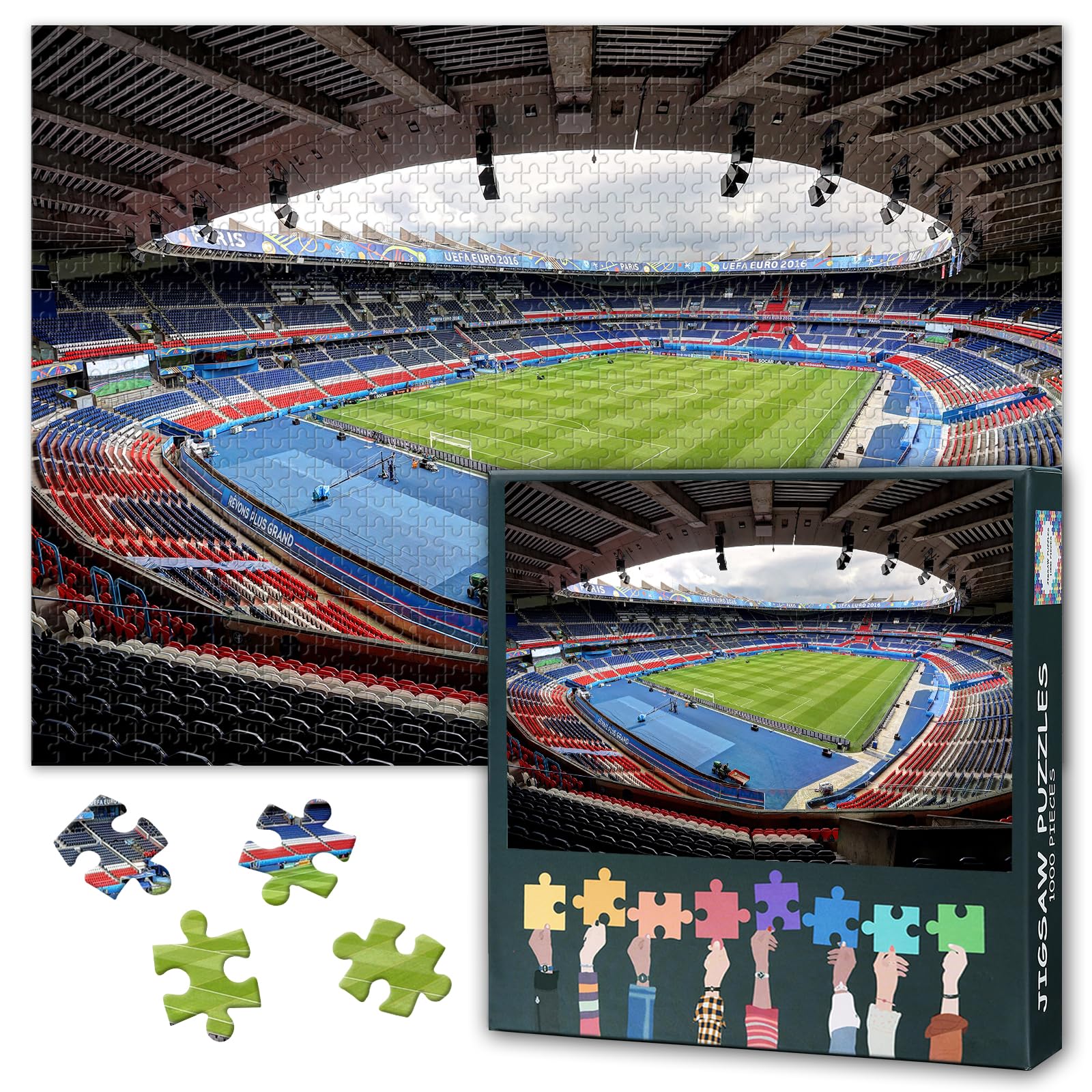 TISHIRON Puzzles for Adults 1000 Pieces-Stadium Parc des Princes, Paris — image 1