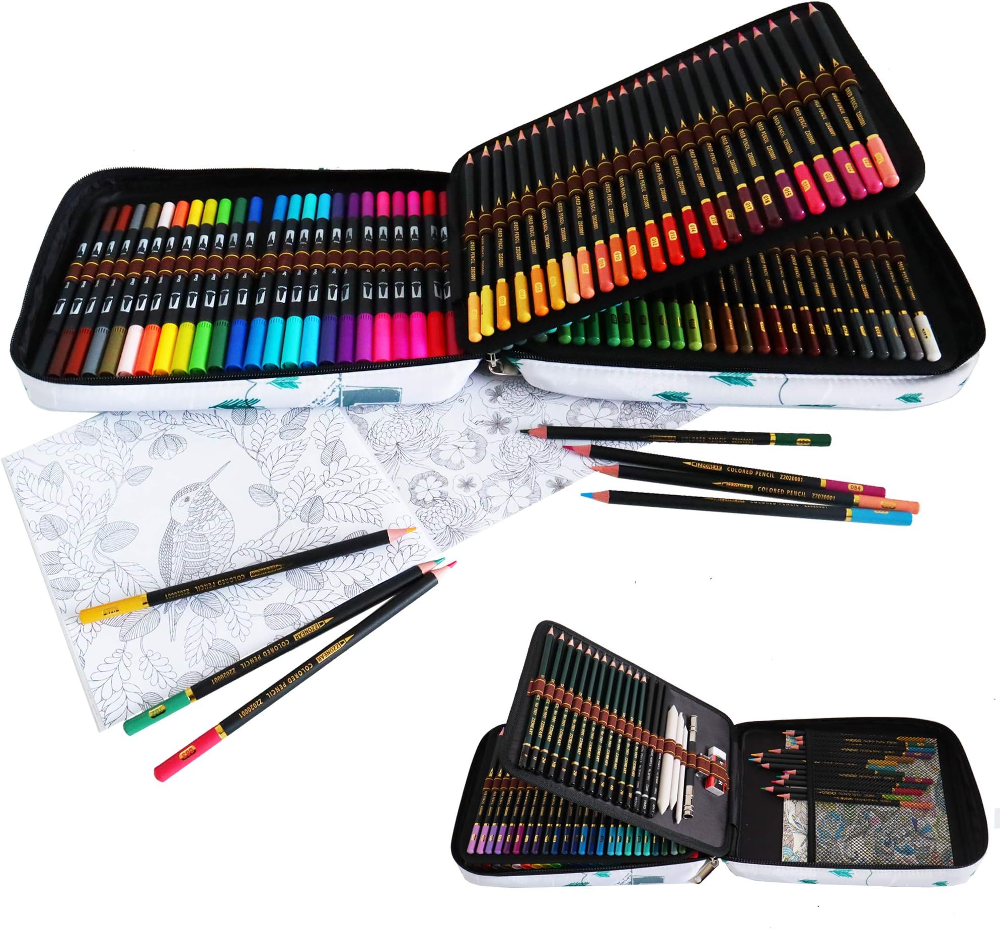 Feutres Coloriage24 Couleurs Marqueurs Aquarelle Pinceaux à Double Pointe à Pointe Fine Stylos