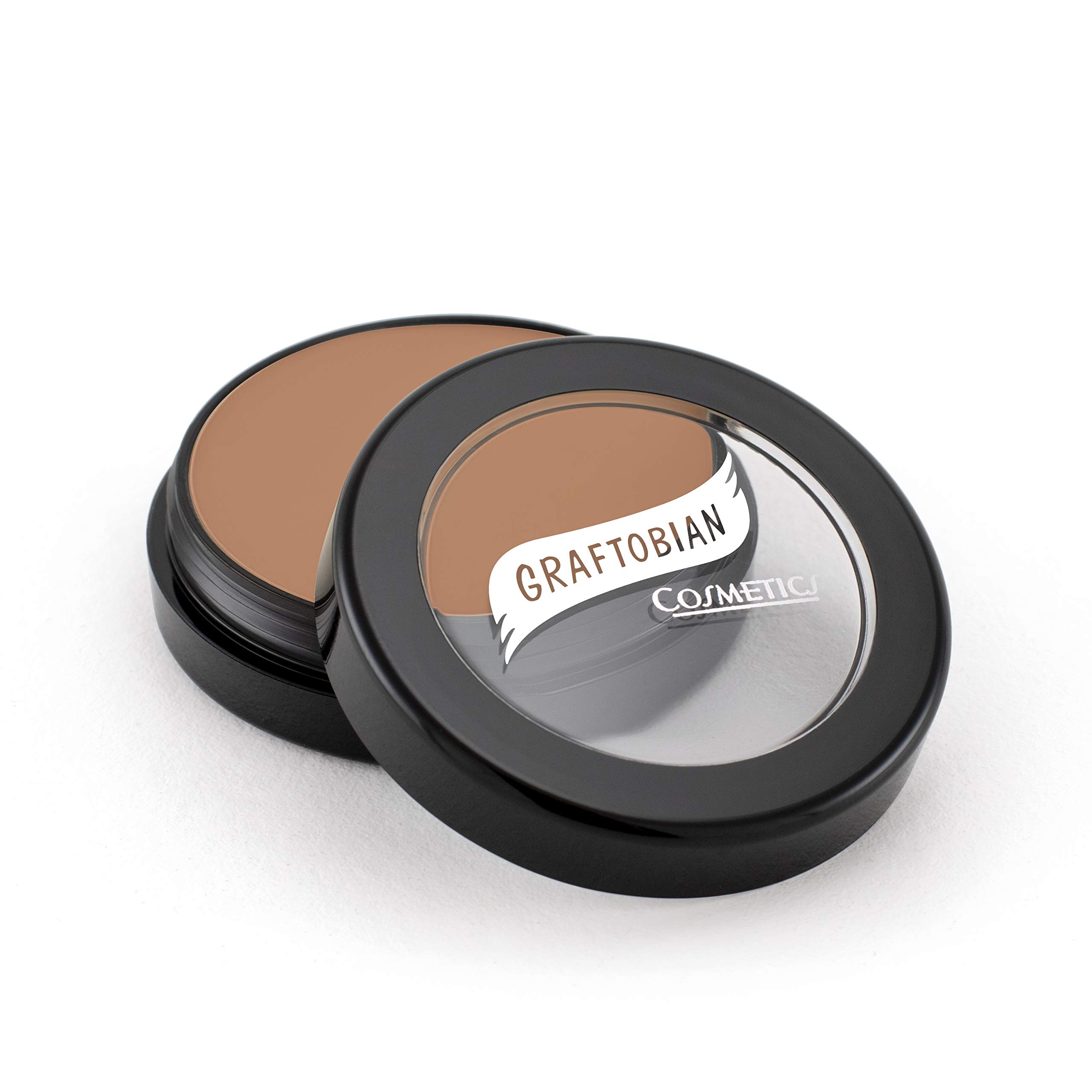 Graftobian HD Glamour Crème Foundation 1/2oz, Weightless Full Coverage Makeup, 65 Inclusive Shades, For All Skin Types, Natural or Full-Glam Looks,