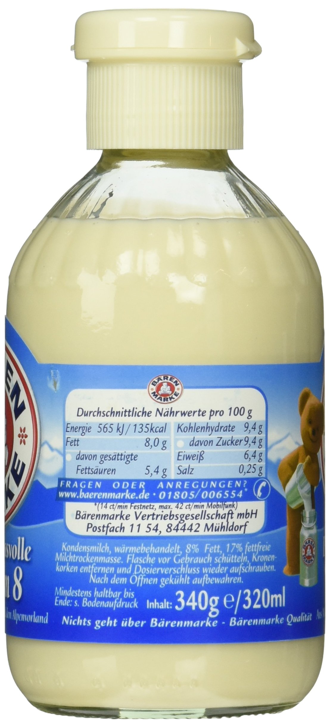 Bärenmarke Genuss- voller Kaffeetraum 8, 12er Pack (12 x 340 g)