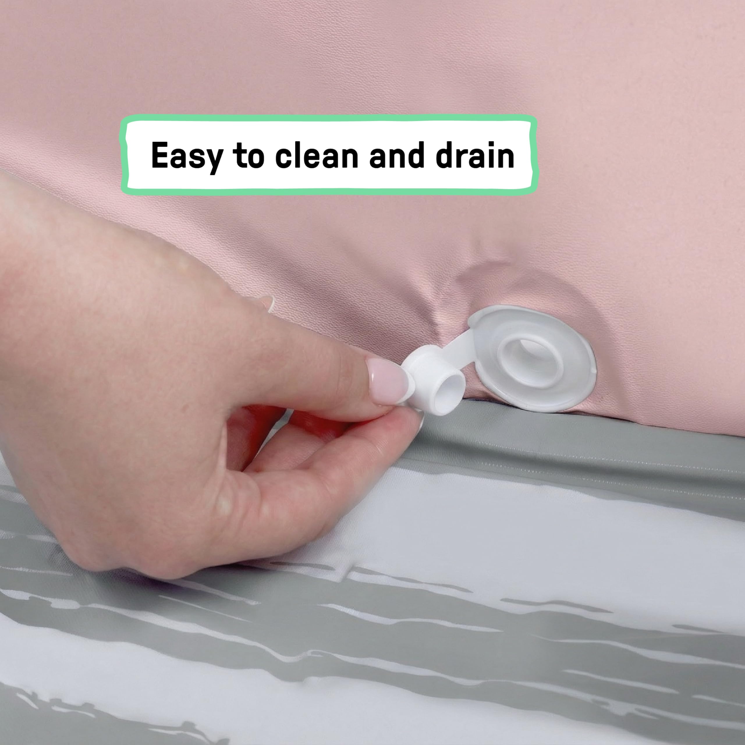 Ingenuity Vasca da bagno per bambini, converte la doccia in vasca, si ripiega per riporla, facile da pulire, nessun montaggio richiesto, 12M-5Y