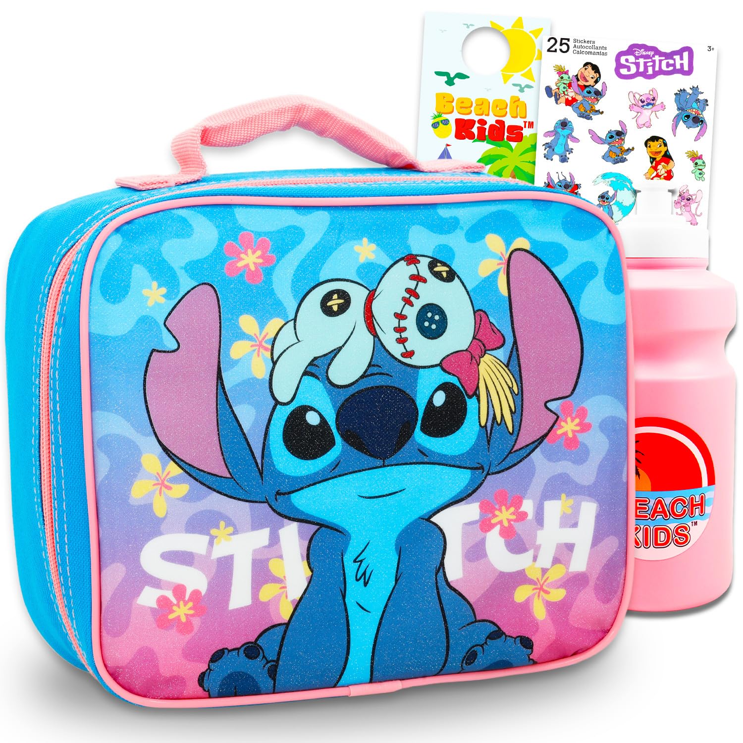 Gourde et sac à déjeuner Stitch Disney pour l'école primaire