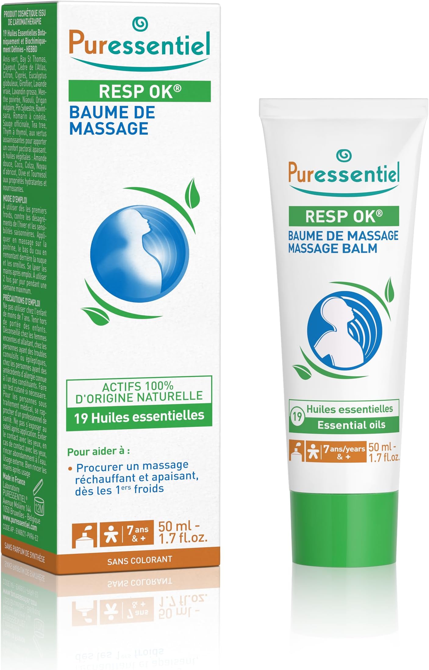 Puressentiel Respiratory Balm with 19 Essential Oils 50ml