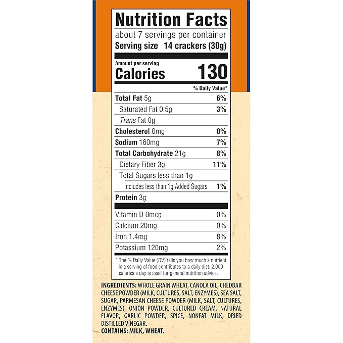 Galletas Triscuit Thin Crisps White Cheddar Whole Grain Wheat 7.1 oz miniatura 2