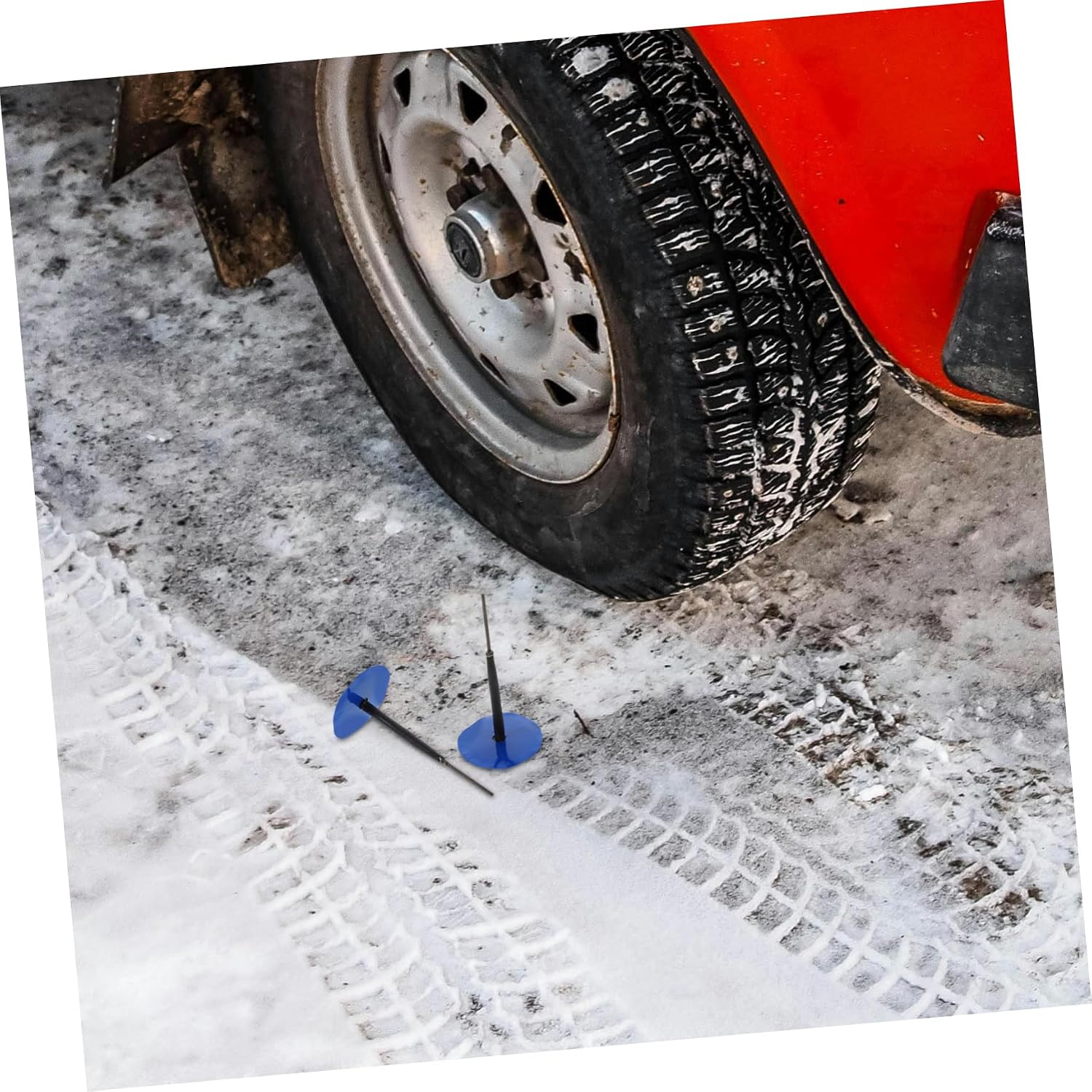 Zerodeko 24pcs Mushroom Tire Repair Patch Kit Rubber Puncture Fix for Car Tires Vacuum Seal Easy to Use Leak Prevention for Roadside Emergencies