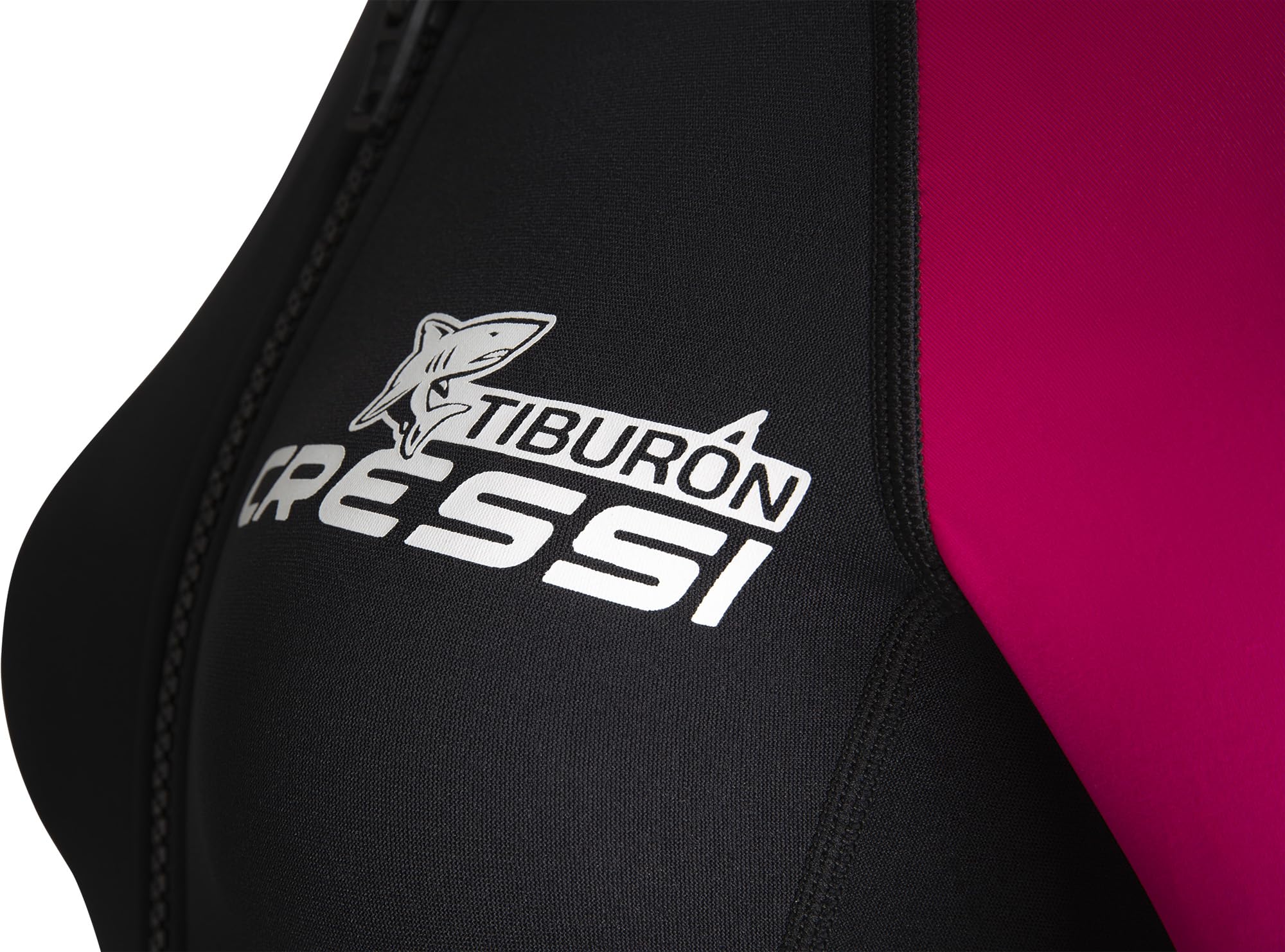 CRESSI Tiburon Lady Shorty kombinezon 2 mm - kombinezon damski z neoprenu ultra stretch 1,5/2 mm i elastanu, czarny/różowy, L/4