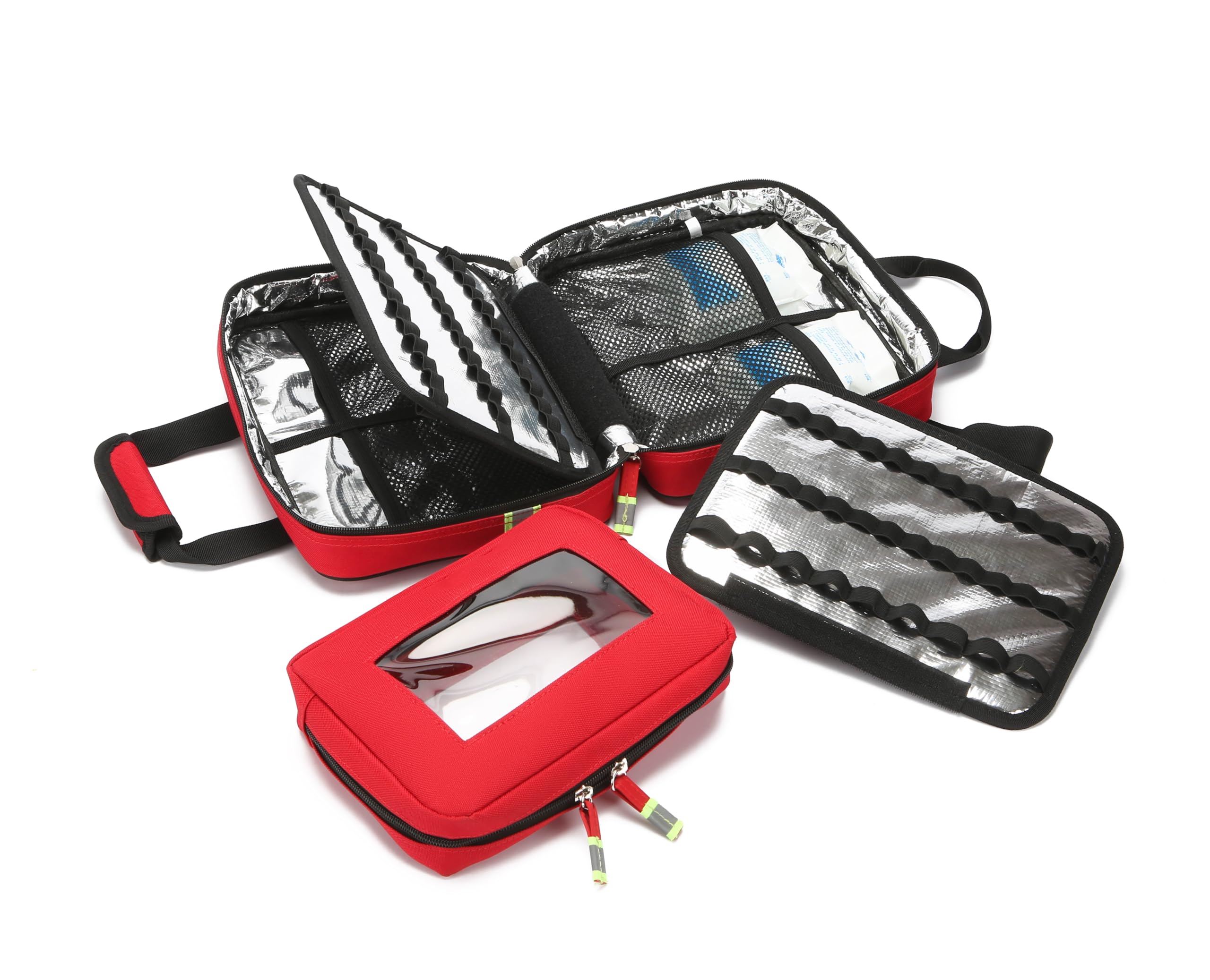 Kit de trauma médico de emergencia, bolsa aislante refrigerada impermeable, bolsa de primeros auxilios para el hogar, coche, camping, viajes, senderismo, deportes y emergencias al aire libre