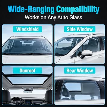 Windshield Repair Kit, Windshield Chip Repair Kit, Upgrade Car Windshield Crack Repair Kit, Glass Repair Liquid for Cracks and Chips, Cracks Gone Glass Repair Kit All Crack Types (Transparent)