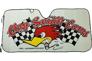 Mr. Horsepower Clay Smith Accordion Style Car Truck SUV Front Windshield Sunshade by Plasticolor