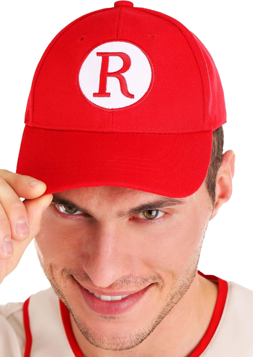 Plus Size League of Their Own Coach Jimmy Costume for Adults with Shirt, Pants, and Baseball Cap