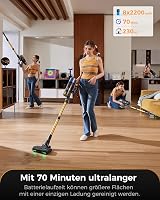 Proscenic P15 Vezeték nélküli porszívó 70 perc üzemidő 55 kPa teljesítmény 6