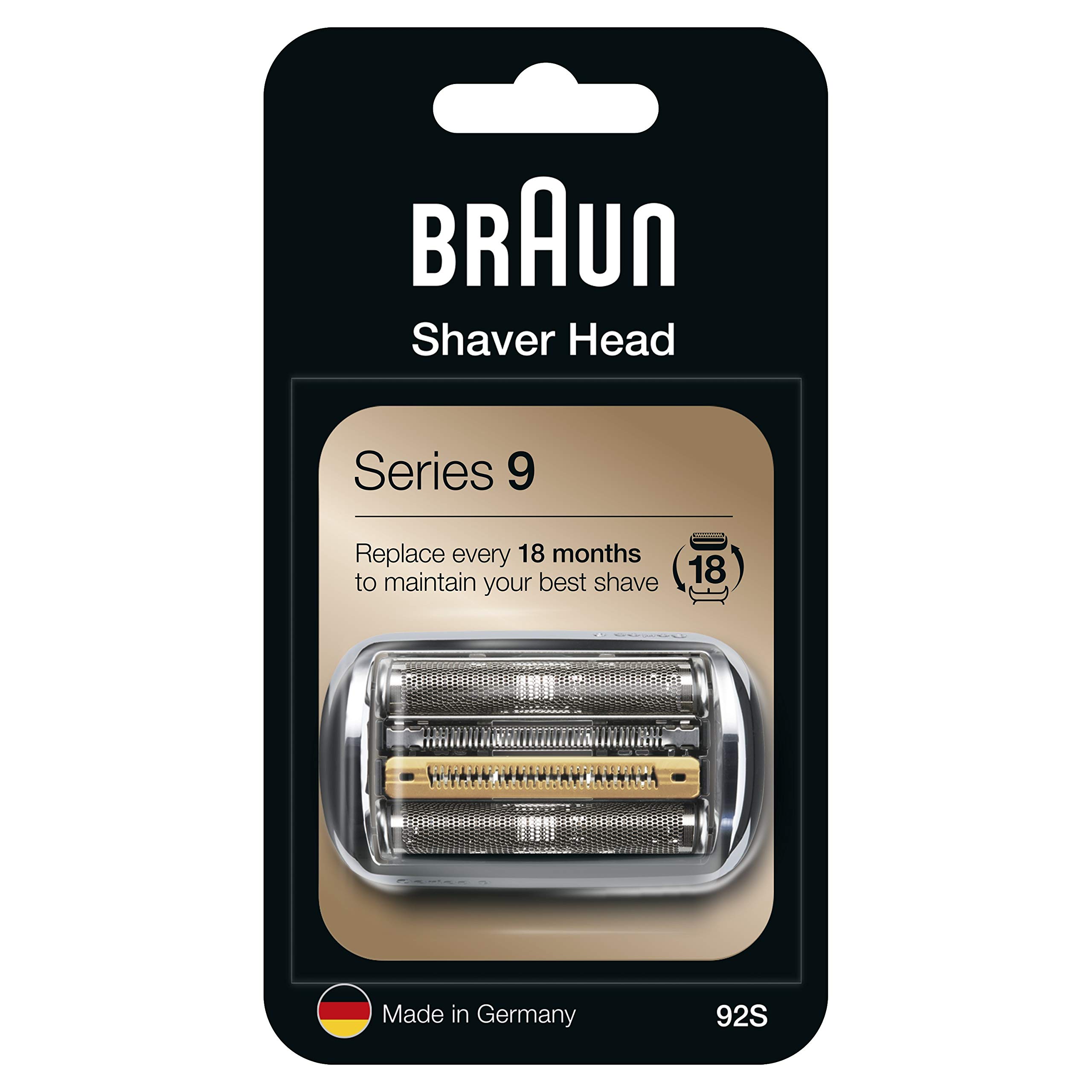 BRAUN Pièce de Rechange pour Rasoir 92S Compatible avec les Rasoirs Series 9 Argenté