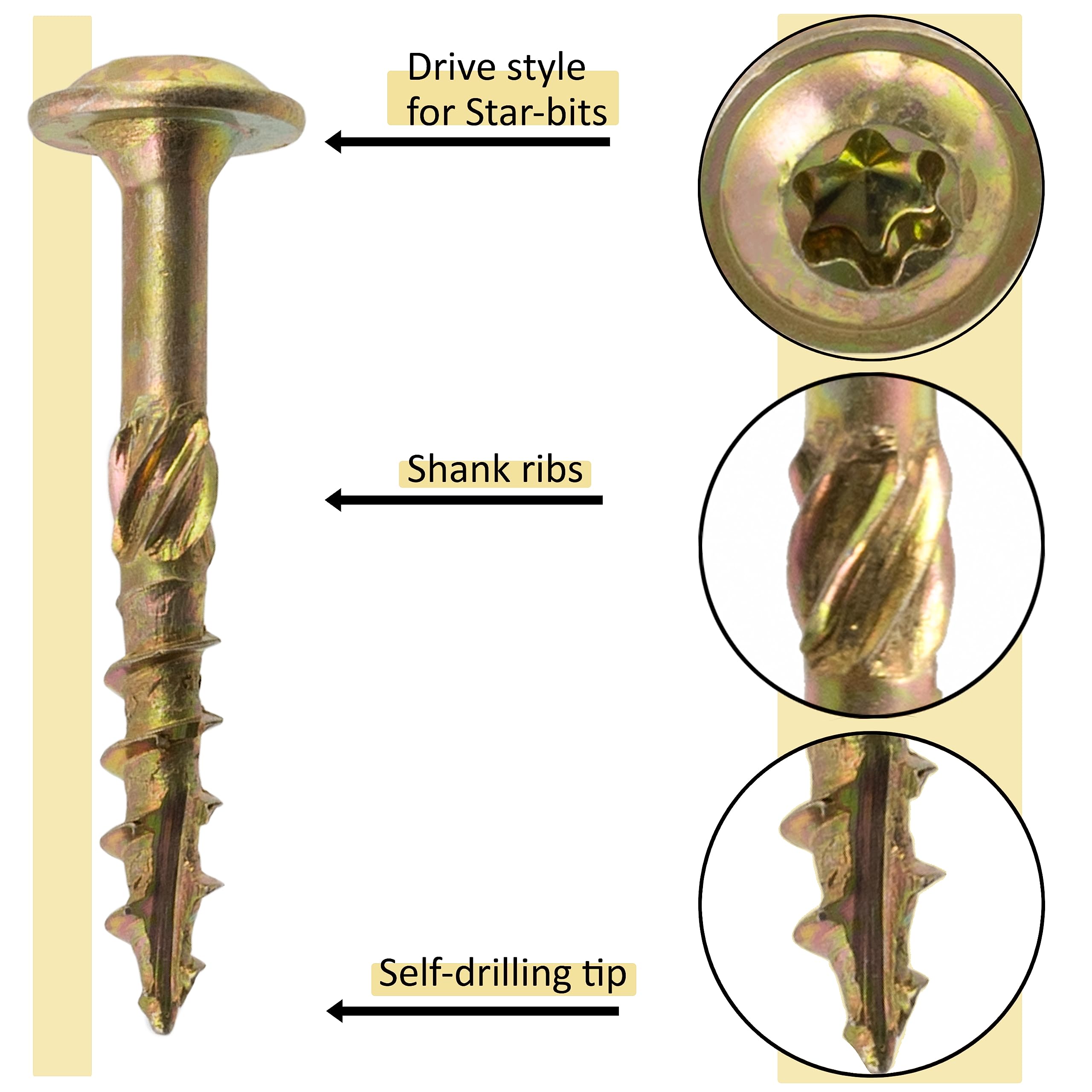 Viti In Ottone Massiccio Per Legno - Controschiate, Tutte Le - Foto 2