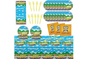 School Bus Birthday Party Supplies, Back to School Party Decorations, School Bus...