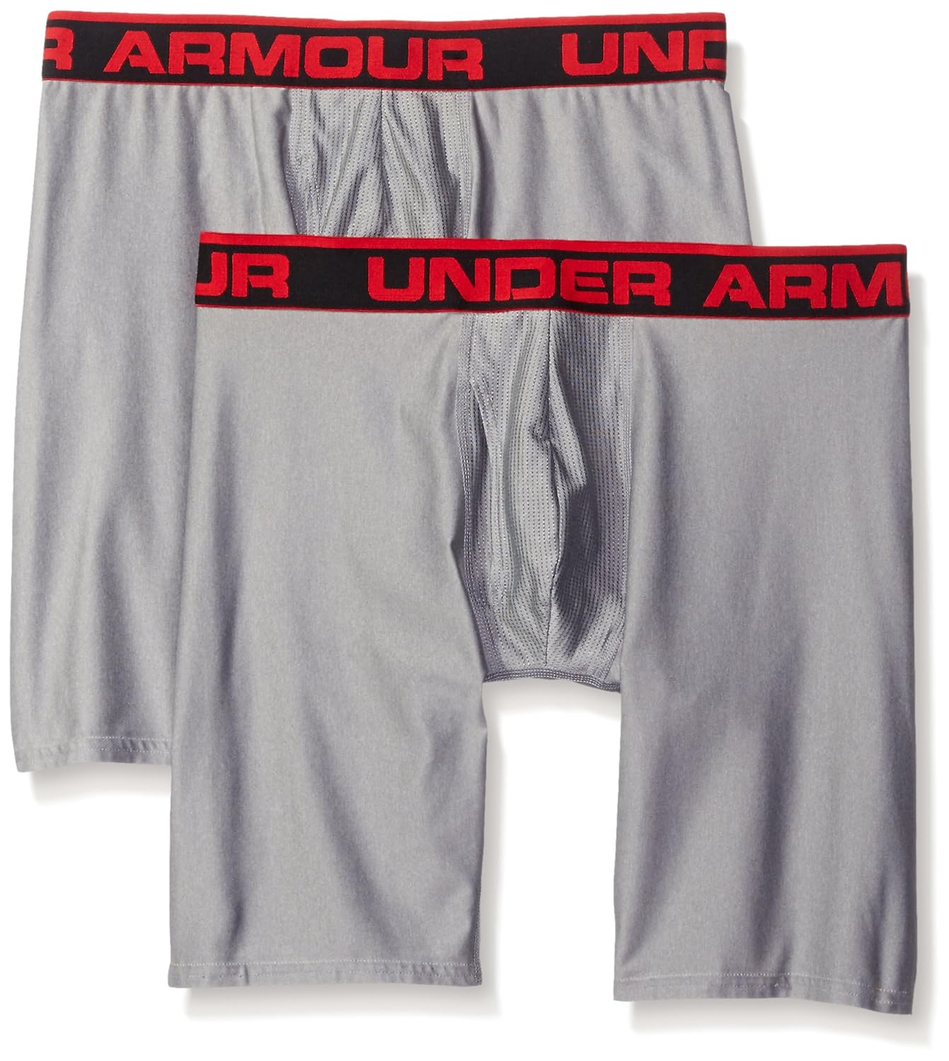Under Armour Men's HeatGear 9'' Boxerjock Boxer Briefs, True Gray