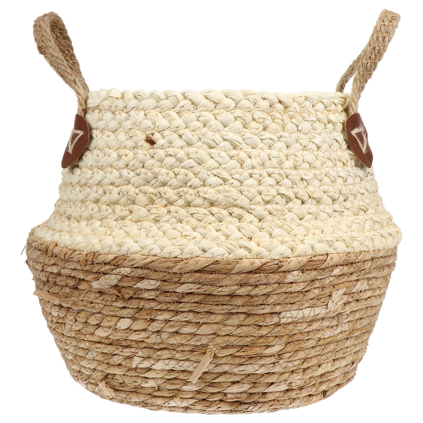 Panier de rangement en paille tressée pour remplacer le plastique par une déco naturelle