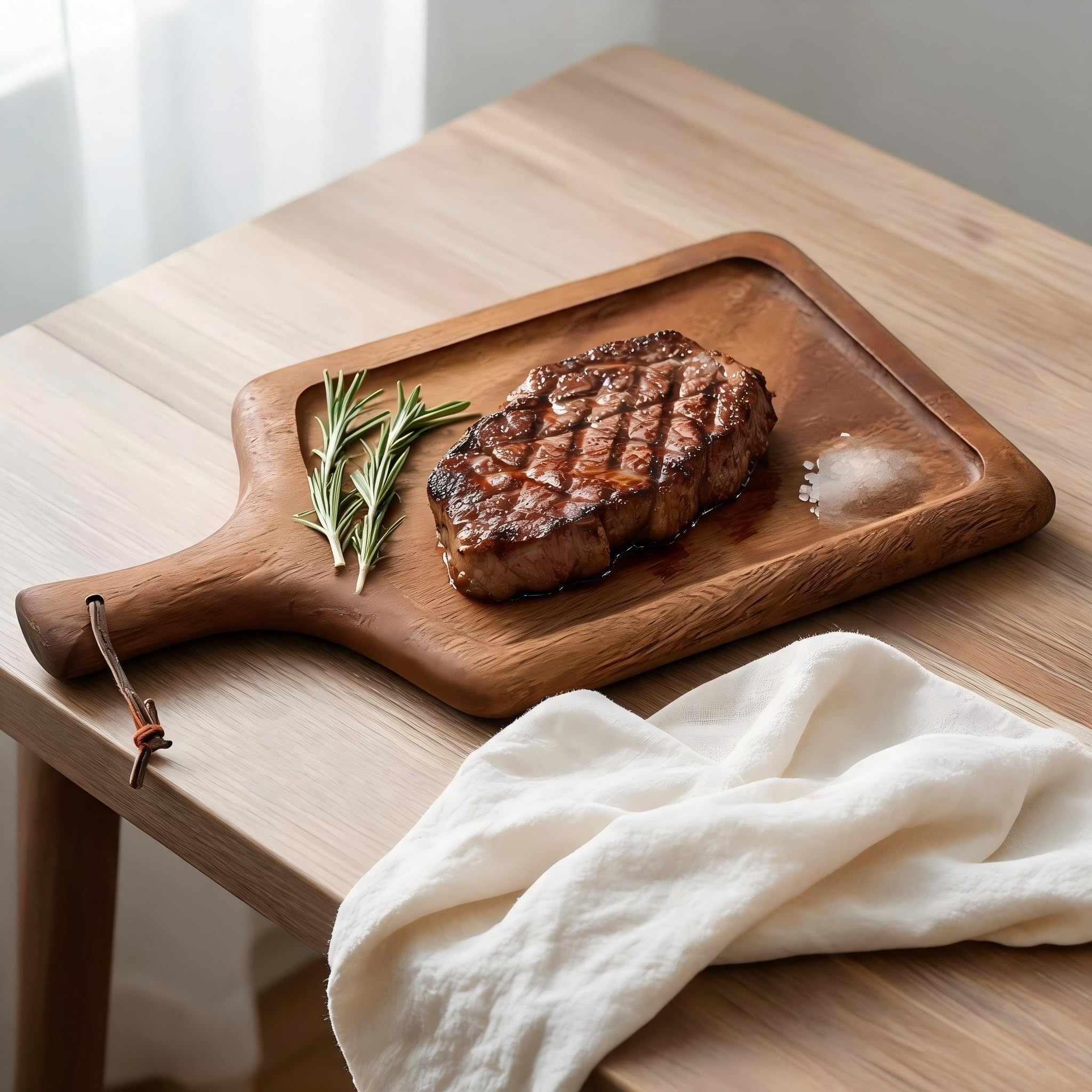 pour plateau Rectangulaire en pour bois de Noyer Naturel pour(45*25*2cm)