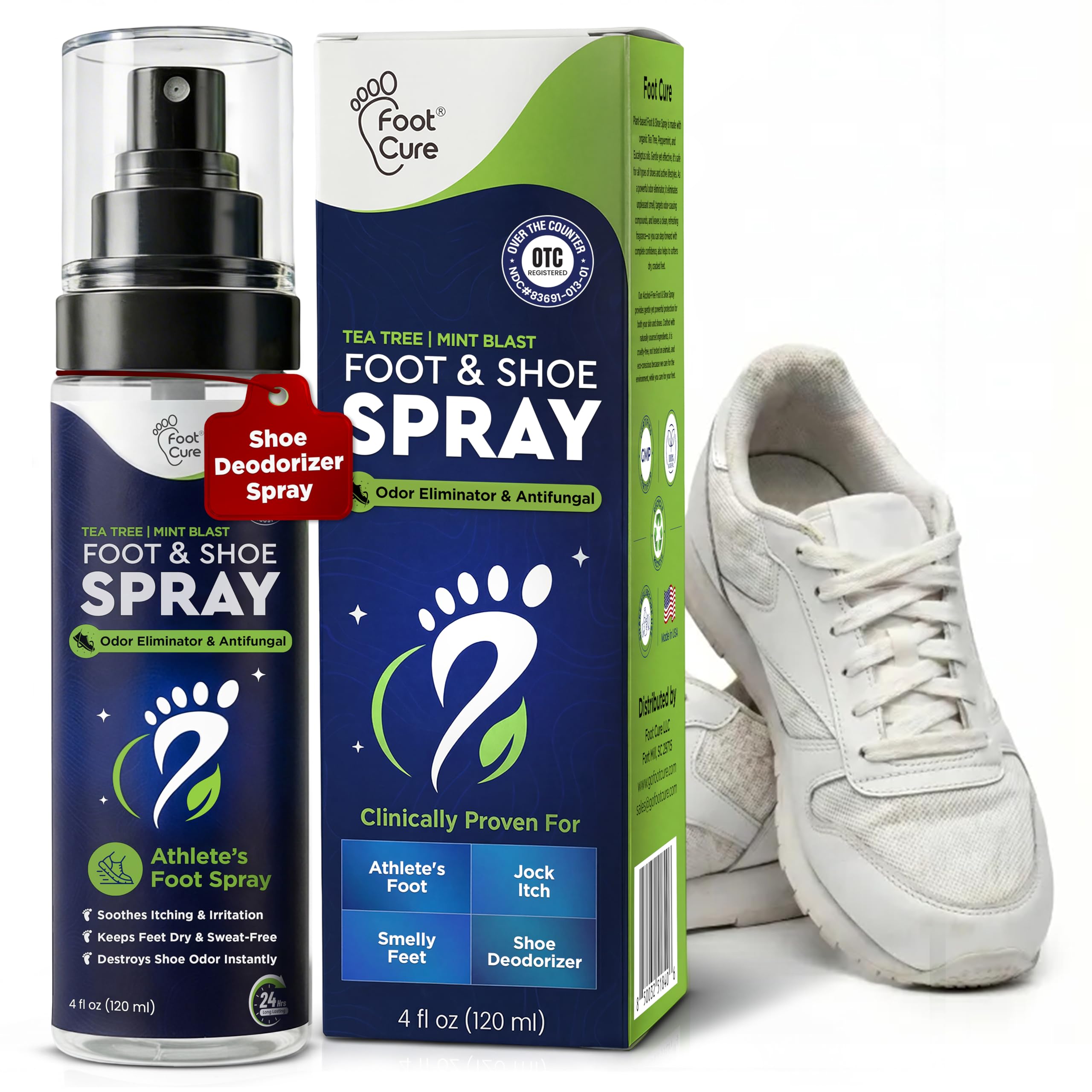 Foot Cure Mint Blast Foot & Shoe Odor Spray