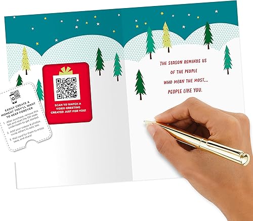 Miniatura 7 de Hallmark Tarjeta de Navidad con video personalizado, familia (graba tu propio video saludo)