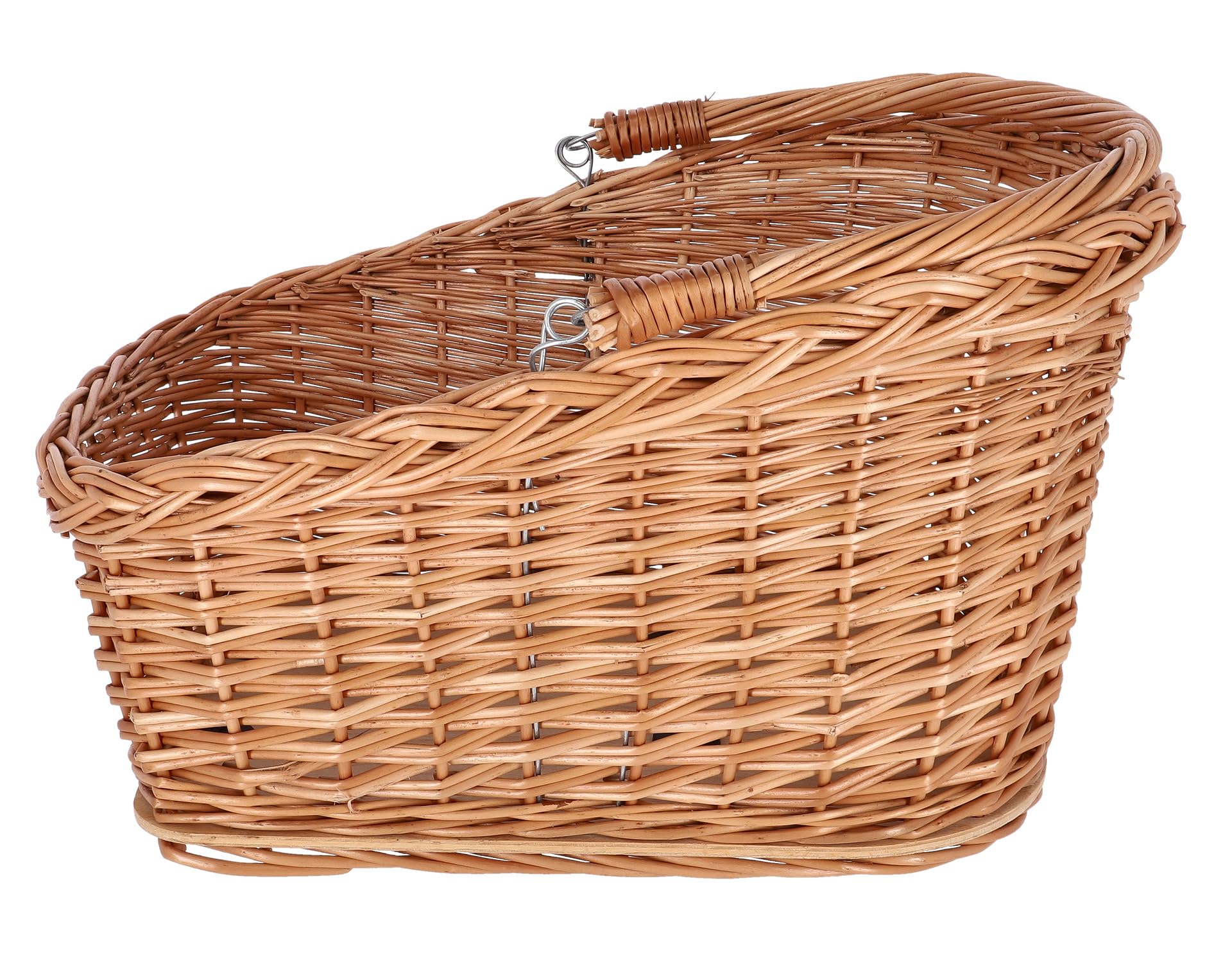 Klickfix Unisex – Erwachsene Hinterrad-Weidenkorb-2128053610 Hinterrad-Weidenkorb, schwarz, 47x37x26cm