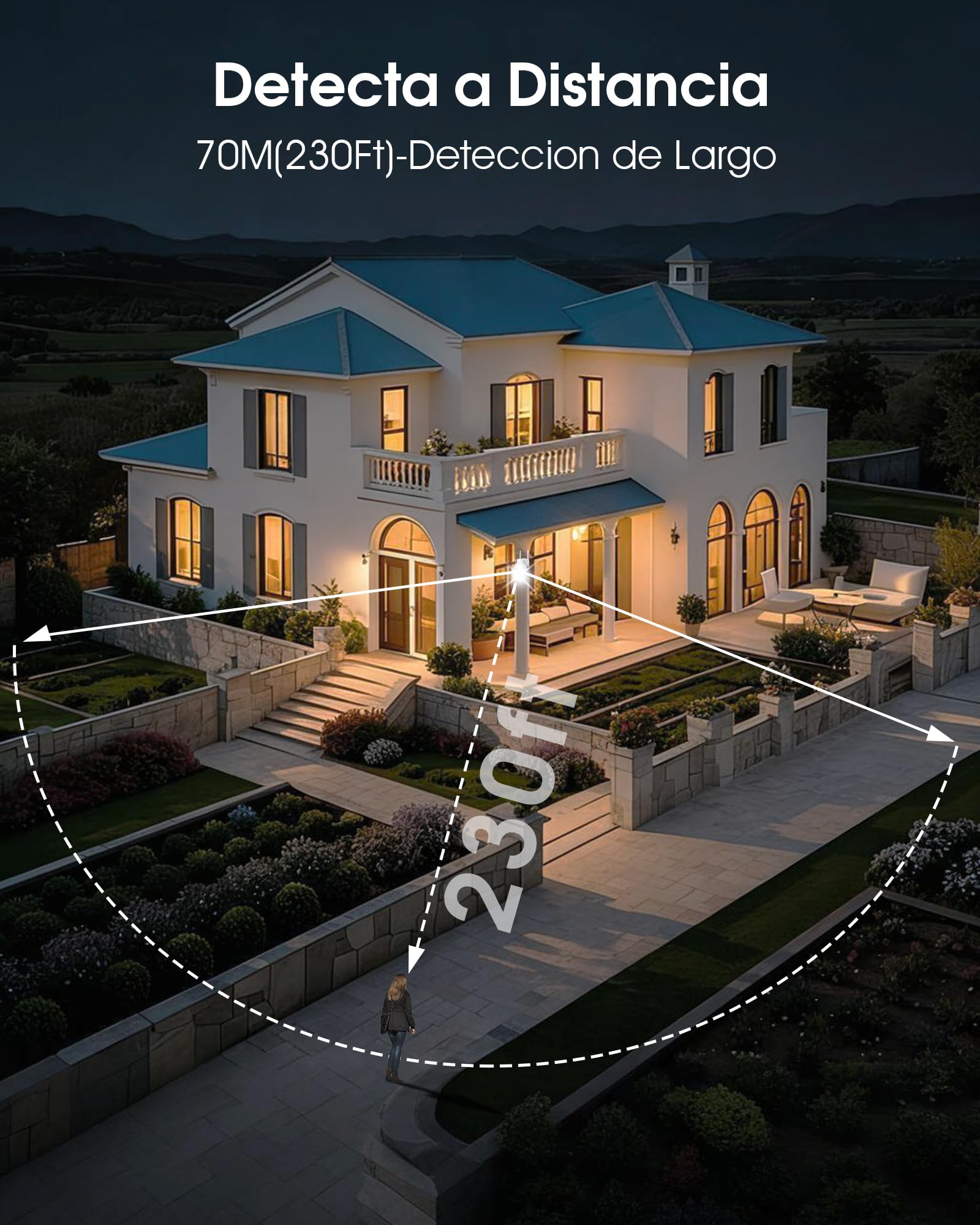 ANRAN AOV 5MP+3MP 24/7 Binocular Camara Vigilancia WiFi Exterior Solar | Seguimiento Automático, AI Detección, Panel Solar 8W, Visión Nocturna Color, Defensa Activa, IP66