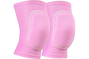 Ultra Comfortable and Protective Pink Knee Pads for Volleyball Enthusiasts