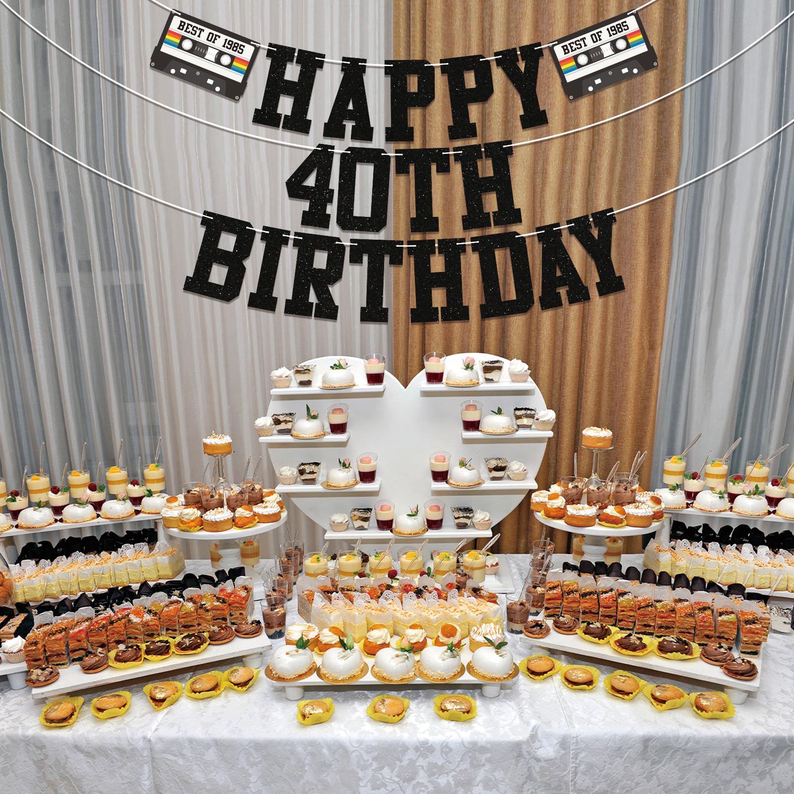 Amazon.com: Happy 40th Birthday Banner
