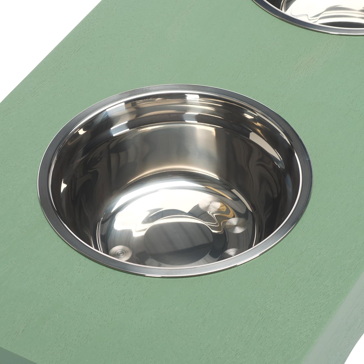 SAFAVIEH Home Collection Lilith Sage Green Elevated Raised Pet Feeder Dog Bowl Stand