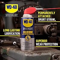 Vista 3 de WD-40 Specialist Lubricante de silicona con spray de pajilla inteligente de dos maneras, paquete doble, 11 OZ