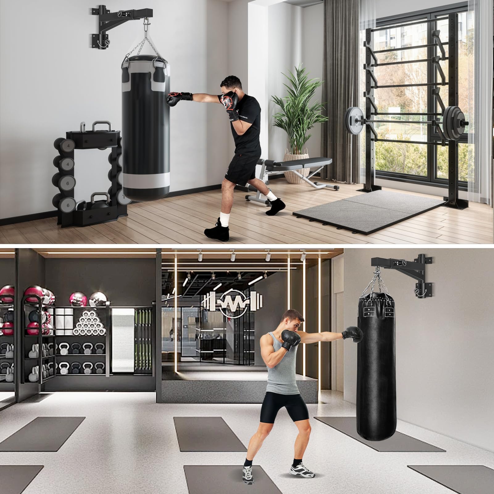 360kg Réglable & Rotatif Support Sac de Frappe