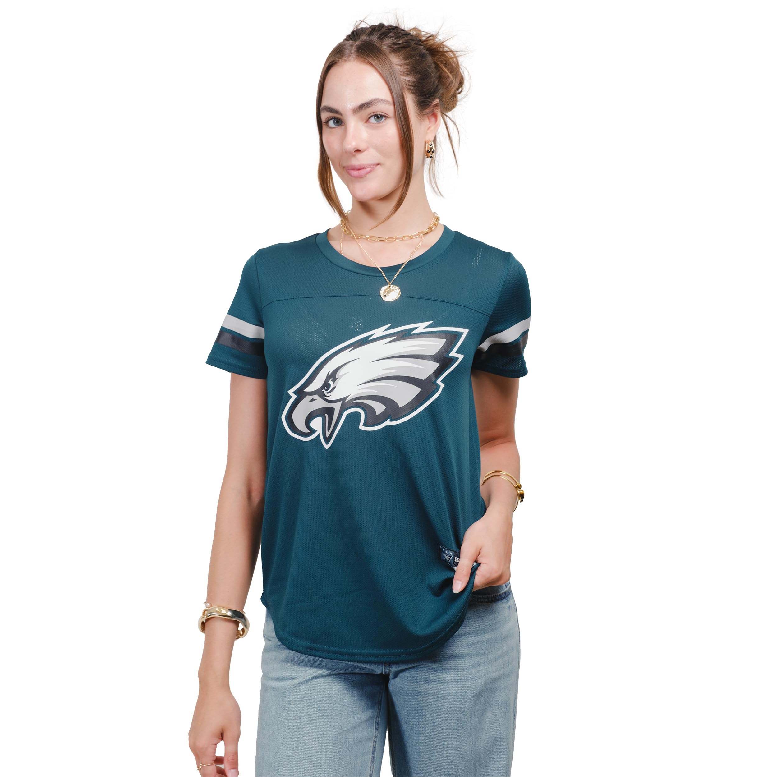 Ultra GameNFL Official Women's Super Soft Mesh Jersey T-Shirt