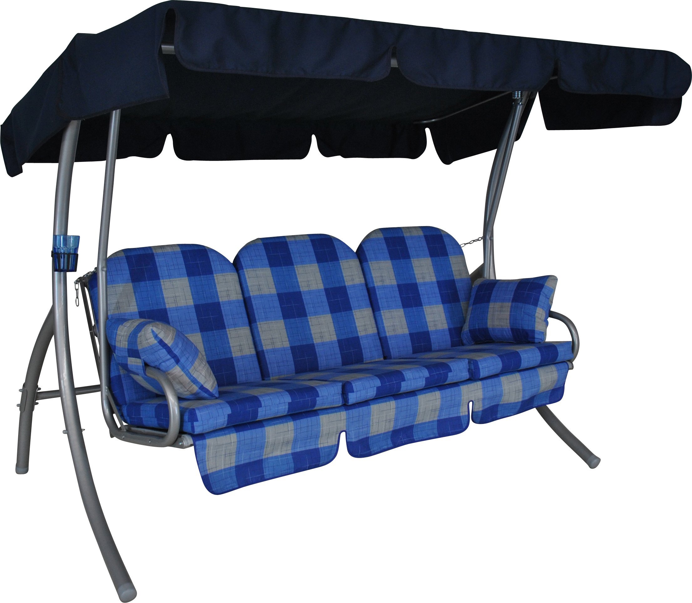 Angerer 325/142/04 Balancelle Ibiza (3 Places) Design Dublin Bleu