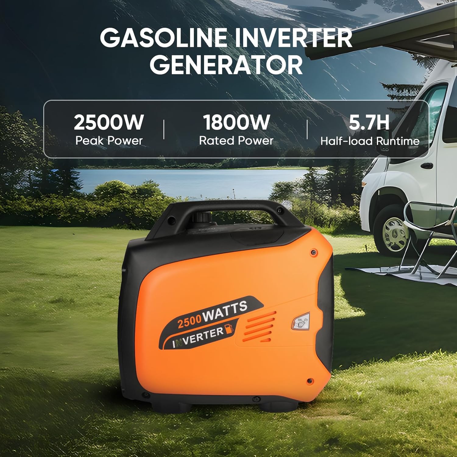 Steps for easy operation including adding oil and fuel