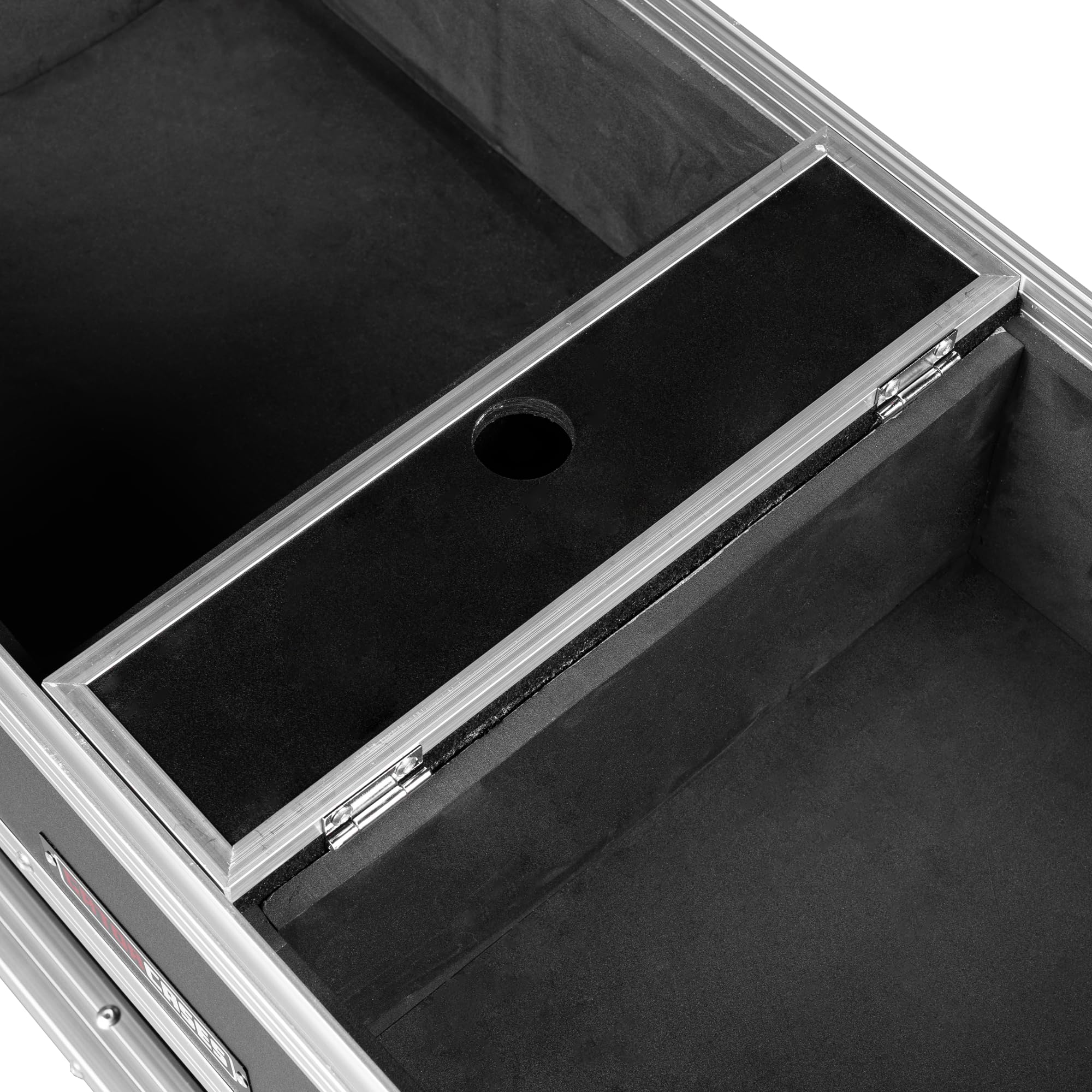 Gator Cases G-Tour Serie ATA Style Road Case für 2X QSC K12 Lautsprecherboxen mit Kabelaufbewahrung und strapazierfähigen 4" Rollen (G-Tour SPKR-2K12)