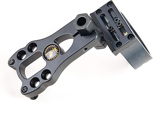 Miniatura 4 de TOPOINT ARCHERY Mira de arco de 3 pines - Fibra, pasador de latón, mecanizado de aluminio - diestro y zurdo