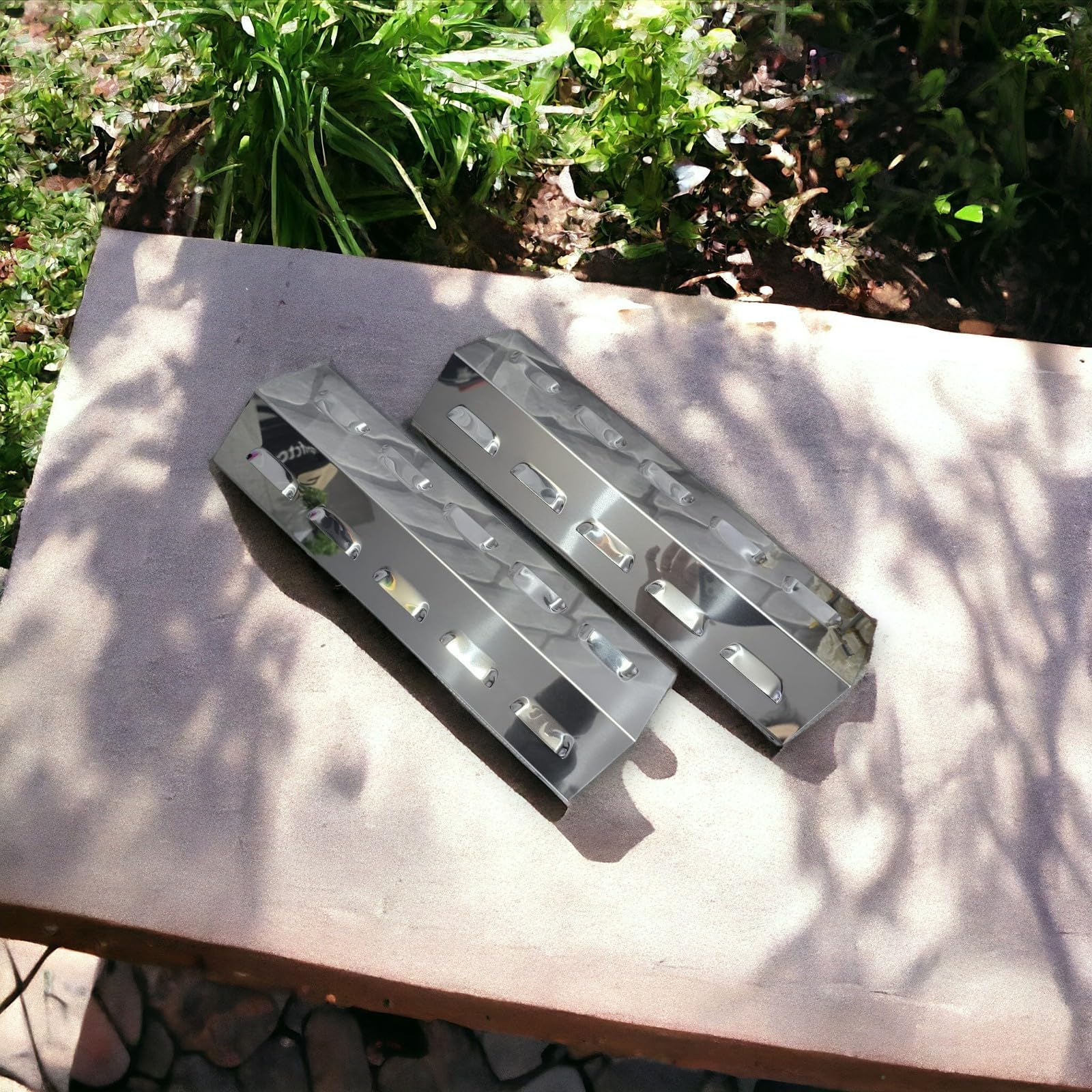 BricoShopping Coppia Diffusore di Calore per Barbecue a Gas Ricambio Inox 430 griglia spargifiamme copribruciatore Tenda di Protezione Piastra per Copertura dei Copri bruciatori (1598 x2)