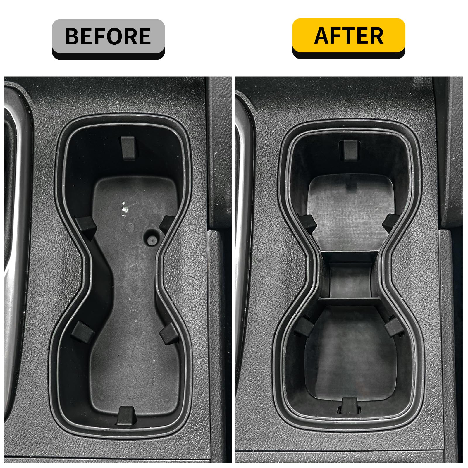 Portabicchieri In Silicone Per Nissan Frontier 2022-2025 | Supporto Incassato Per Console Centrale | Organizer Bevande E Acqua - 4