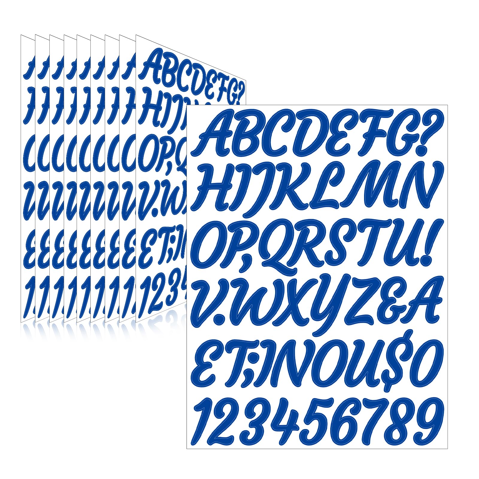Letter Stickers,Mailbox Numbers,1.5 Inch Waterproof Vinyl Alphabet