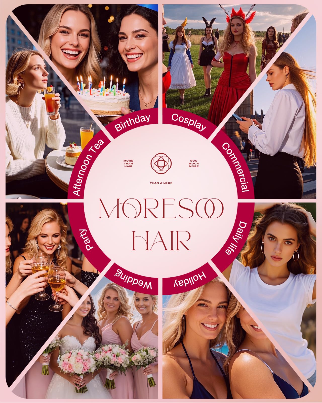 Moresoo Nano Hair Extensions Real Human Hair 16 Inch 50g/Pack Ash Blonde Highlight Nano Beads Hair Extensions Human Hair 1g/s Remy Straight Hair #P18/613 — view 8
