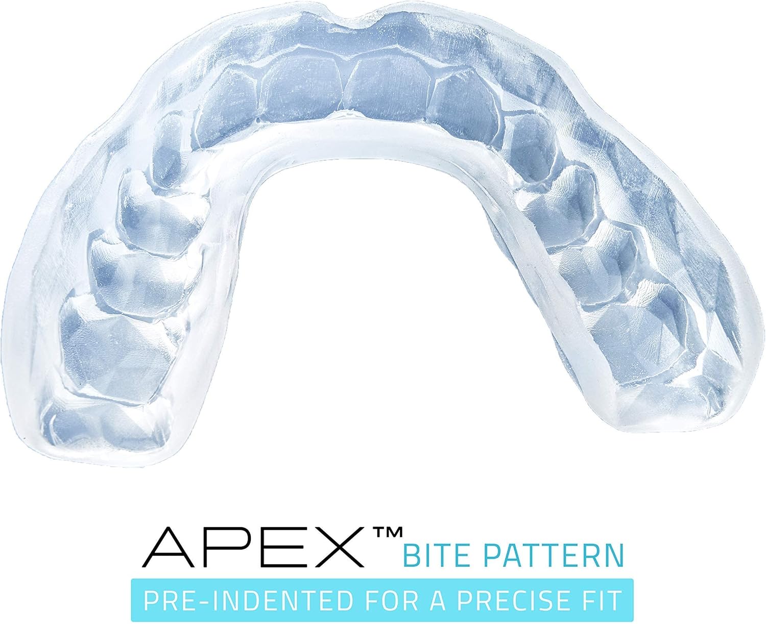 GuardLab APEX Mouthguard w/Case | Football, Basketball, Boxing, Wrestling, Soccer, Karate, Hockey, MMA | Adult & Youth | Pre-Indented for a Precise Fit (APEX/Standard Black, Medium)