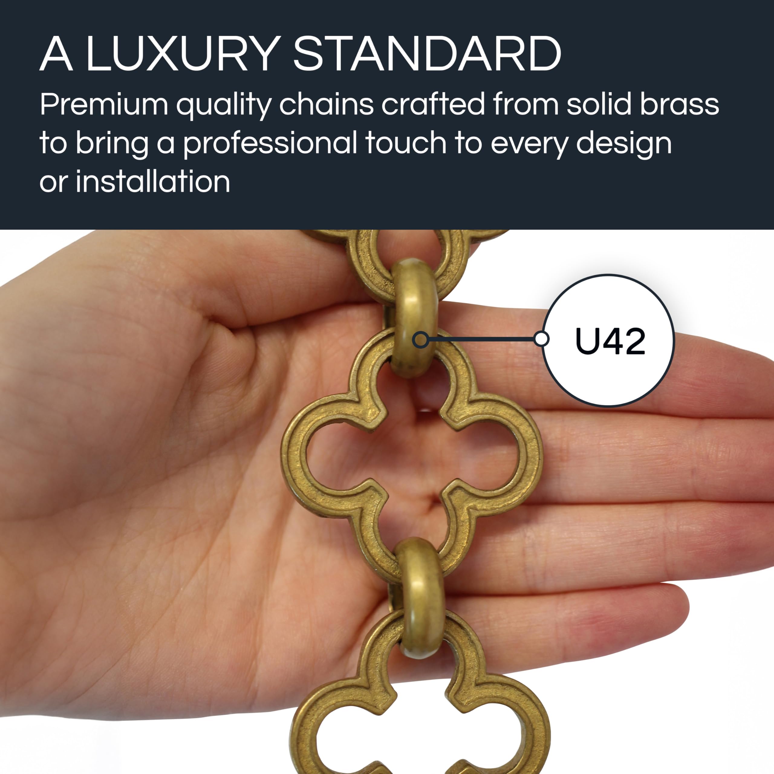 Amazon.com: RCH Hardware Decorative Antique Solid Brass Chain for