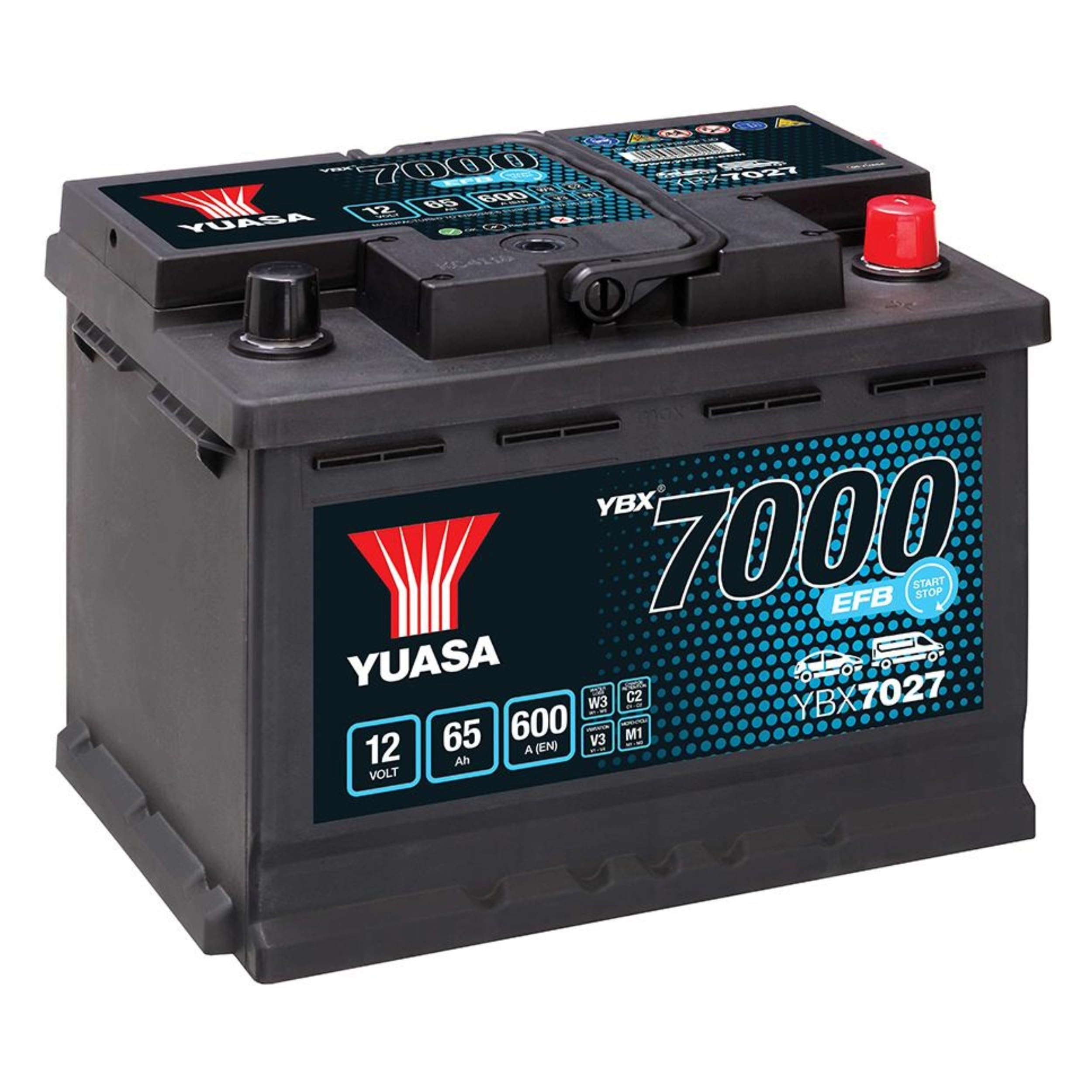 Nissan Juke F15 14-19 EFB Start Stop Battery Yuasa YBX7027 027 1.2 DIG-T 1.5 dCi