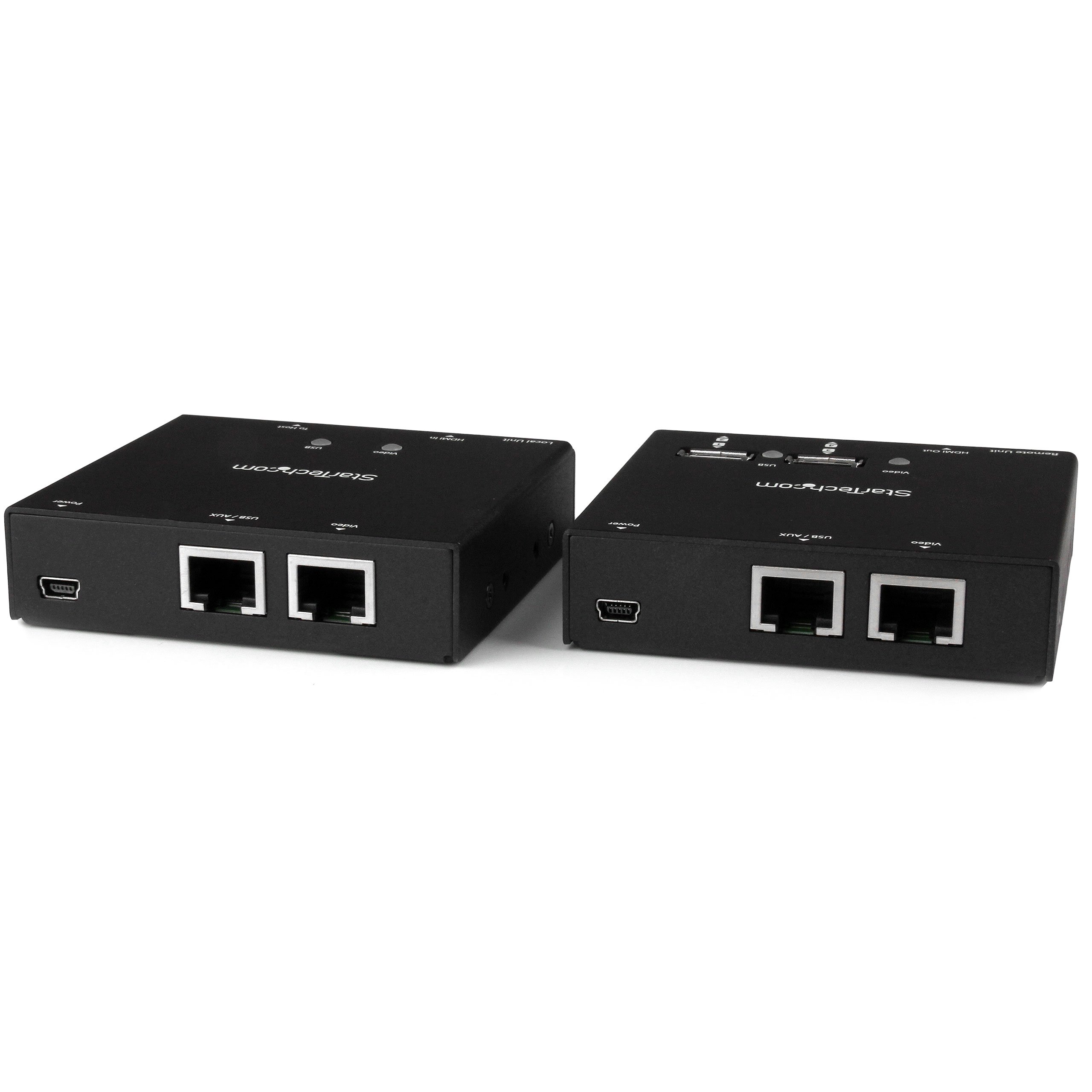 StarTech Extender HDMI Via CAT5/CAT6, Hub USB a 4 Porte, 50m, 1080p | Compatibile con Tastiera e Mouse, Segnale Audio e Video, Punto-Punto