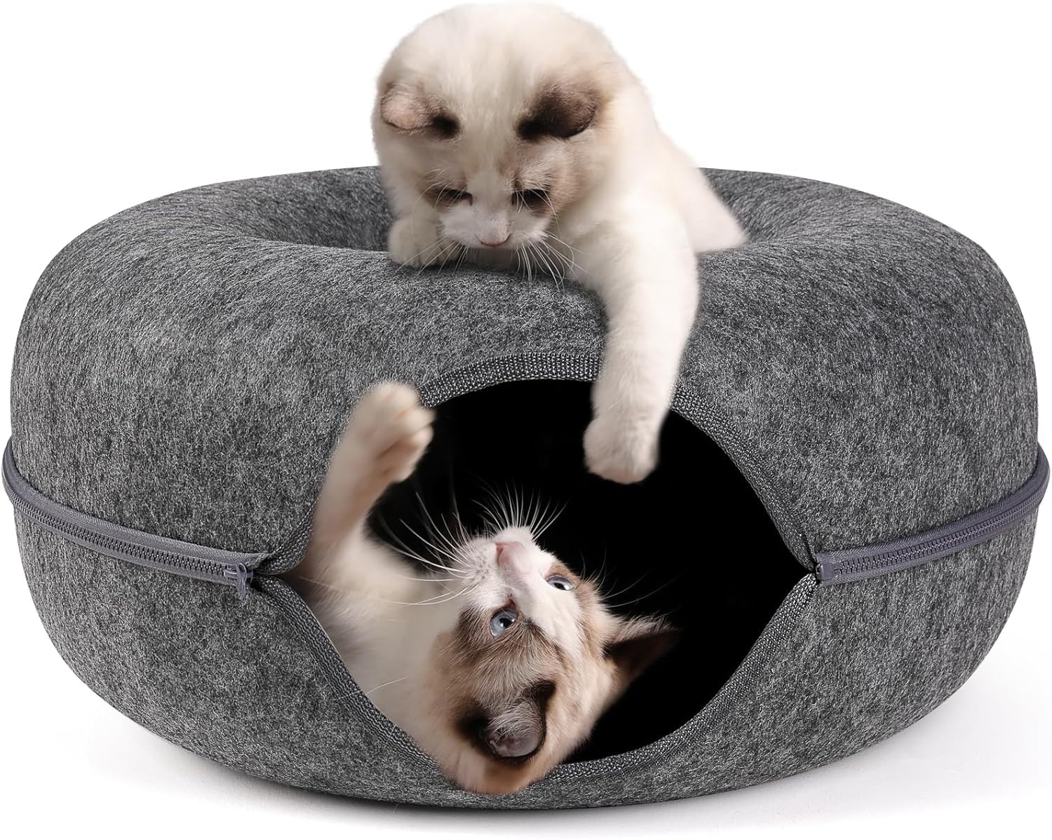 Rhyhorn Soft Pet Cat Bed Kennel with Play Ball Warm Nest Sleeping Bed Winter Kitten Cave Small Dog House for Indoor Outdoor Pet Supplies (B0CJ7STCZW) Amazon Price History, Amazon Price Tracker