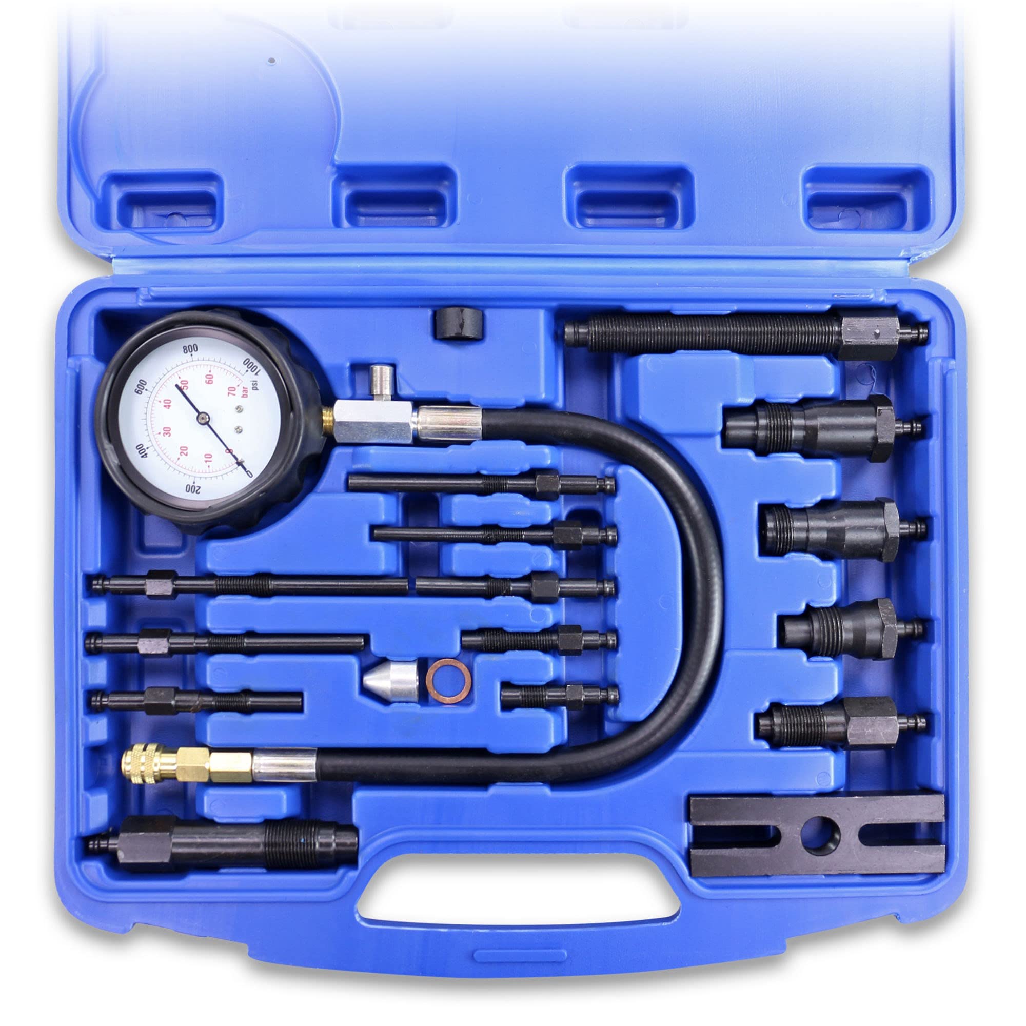 Set di Tester di Compressione Motori Diesel 17TLG. Misuratore di