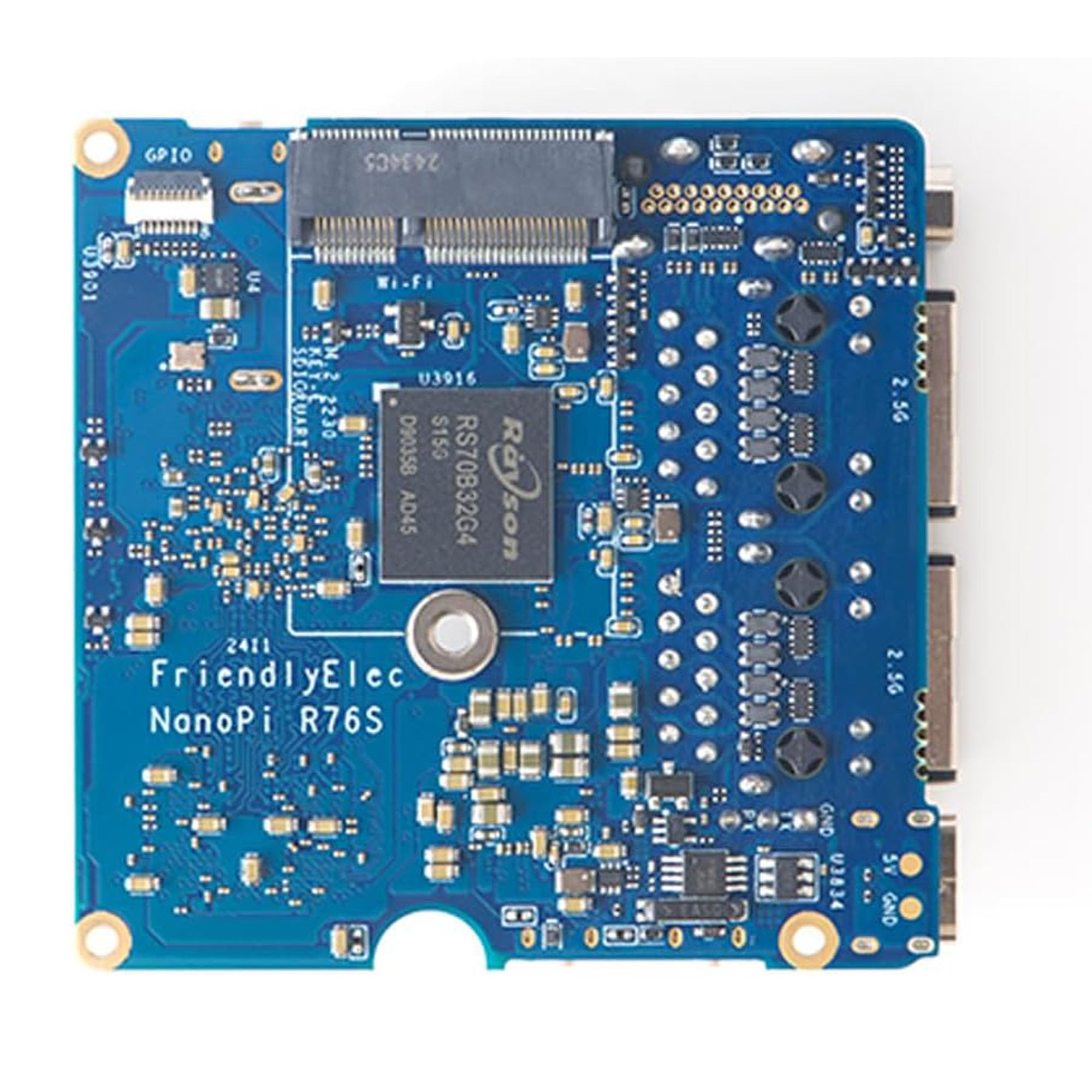 NanoPi R76S RK3576 Router 3GB RAM Dual 2.5G Ethernet Metall Kit | RK3576, 3GB RAM, ohne eMMC, Dual 2.5G, OpenMediaVault kompatibel, Metallgehäuse