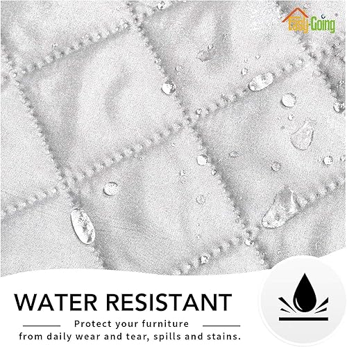 Miniatura 201 de Easy-Going - Funda reversible para sofá, resistente al agua, con varillas de espuma y correas elásticas, protector de muebles para mascotas y perros