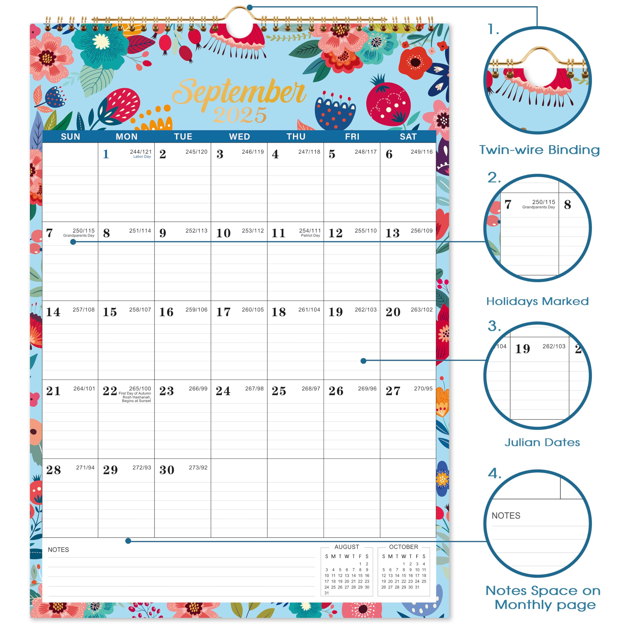 20252026 Calendar Wall Calendar 20252026, 18 Monthly
