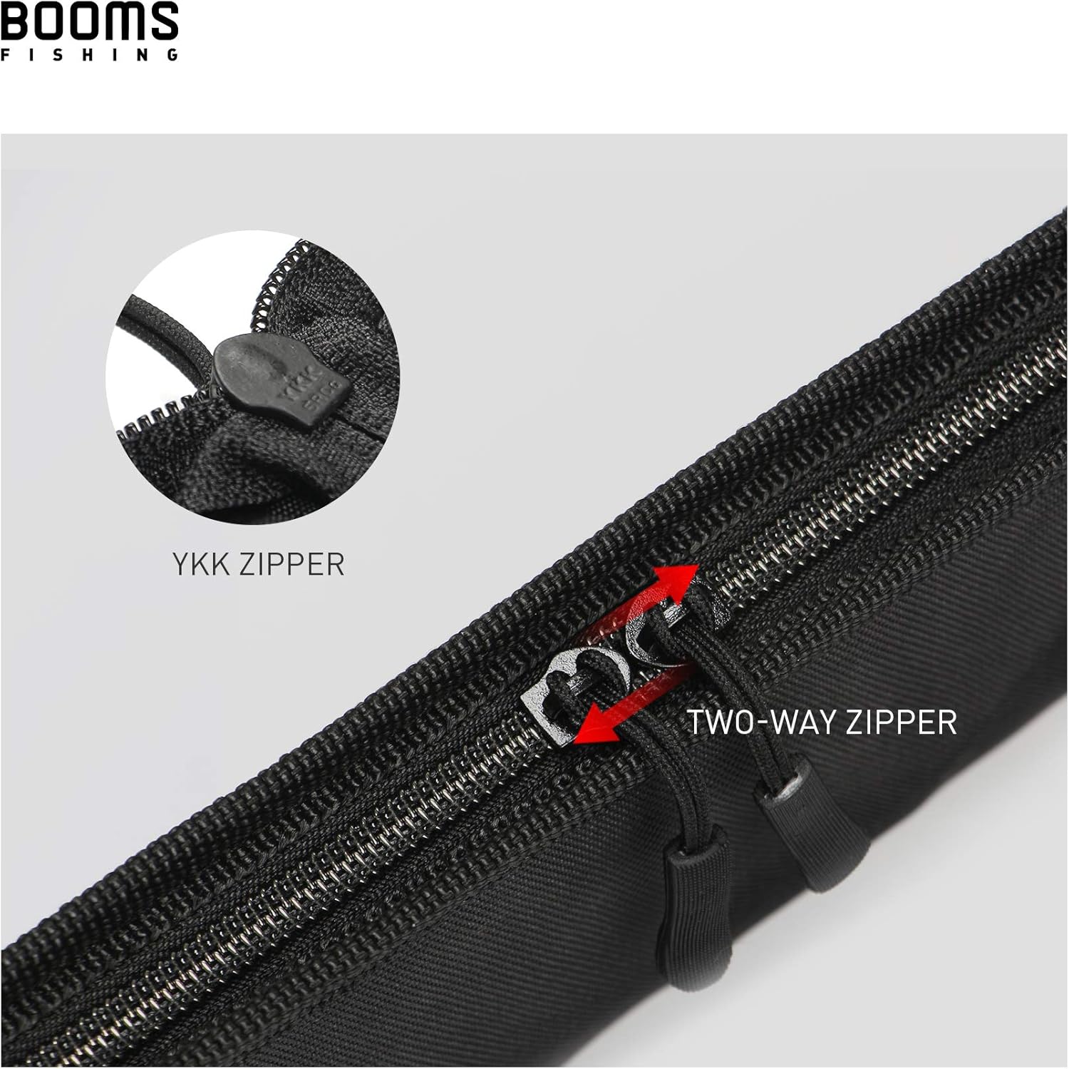 Booms Fishing PB1 Fishing Rod Case, Portable Folding Fishing Pole Case, Fishing Spinning Rod Bag, Store Up to 2 Fishing Poles with Reels, 4.6ft/55inch : Sports & Outdoors