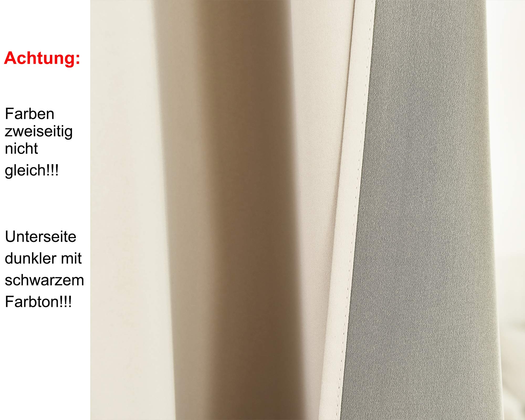 WOLTU Gardinen mit Ösen Vorhänge Leicht 140x225cm Creme